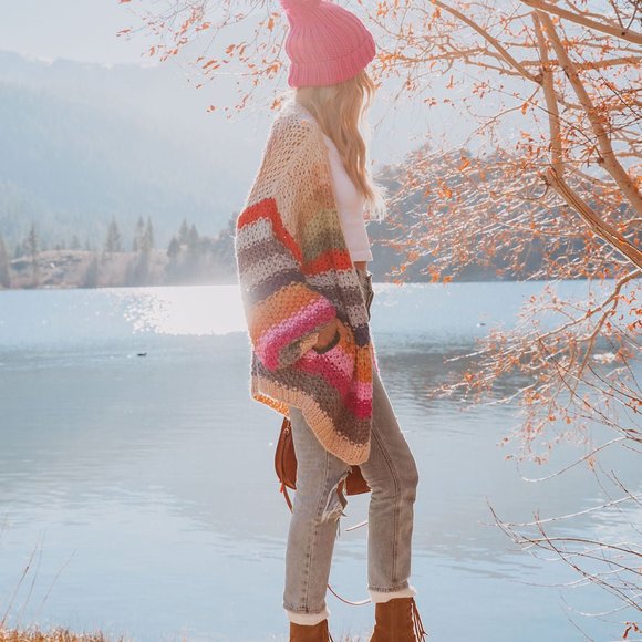 OH HAPPY DAY POCKETED KNIT CARDIGAN - Picture 3 of 8